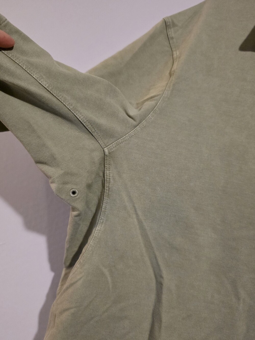 Lululemon Lululinen Stone Wash Green Shirt Button Down Size XL - Picture 3 of 7